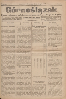 Górnoślązak : pismo codzienne, poświęcone sprawom ludu polskiego na Sląsku.R.3, nr 184 (13 sierpnia 1904)