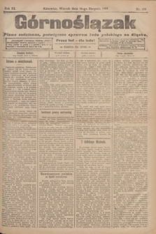 Górnoślązak : pismo codzienne, poświęcone sprawom ludu polskiego na Sląsku.R.3, nr 186 (16 sierpnia 1904)