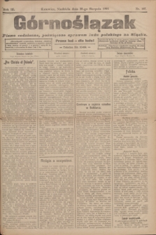 Górnoślązak : pismo codzienne, poświęcone sprawom ludu polskiego na Sląsku.R.3, nr 197 (28 sierpnia 1904) + dod.