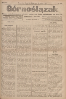Górnoślązak : pismo codzienne, poświęcone sprawom ludu polskiego na Sląsku.R.3, nr 200 (1 września 1904)