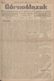 Górnoślązak : pismo codzienne, poświęcone sprawom ludu polskiego na Sląsku.R.3, nr 215 (18 września 1904) + dod.