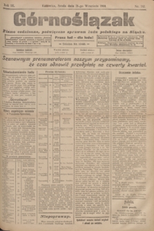 Górnoślązak : pismo codzienne, poświęcone sprawom ludu polskiego na Sląsku.R.3, nr 217 (21 września 1904)