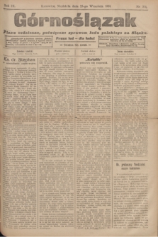 Górnoślązak : pismo codzienne, poświęcone sprawom ludu polskiego na Sląsku.R.3, nr 221 (25 września 1904)