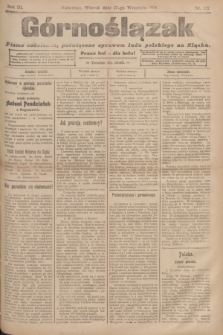 Górnoślązak : pismo codzienne, poświęcone sprawom ludu polskiego na Sląsku.R.3, nr 222 (27 września 1904)
