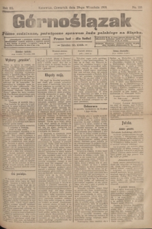 Górnoślązak : pismo codzienne, poświęcone sprawom ludu polskiego na Sląsku.R.3, nr 224 (29 września 1904)