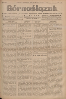 Górnoślązak : pismo codzienne, poświęcone sprawom ludu polskiego na Sląsku.R.3, nr 230 (6 października 1904)