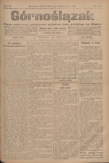 Górnoślązak : pismo codzienne, poświęcone sprawom ludu polskiego na Sląsku.R.3, nr 231 (7 października 1904)
