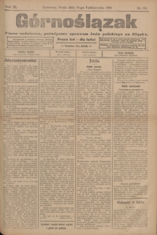 Górnoślązak : pismo codzienne, poświęcone sprawom ludu polskiego na Sląsku.R.3, nr 241 (19 października 1904)