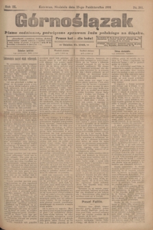 Górnoślązak : pismo codzienne, poświęcone sprawom ludu polskiego na Sląsku.R.3, nr 245 (23 października 1904) + dod.