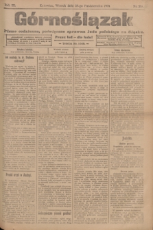 Górnoślązak : pismo codzienne, poświęcone sprawom ludu polskiego na Sląsku.R.3, nr 246 (25 października 1904)