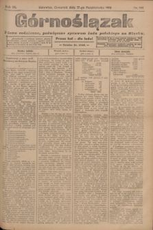 Górnoślązak : pismo codzienne, poświęcone sprawom ludu polskiego na Sląsku.R.3, nr 248 (27 października 1904)