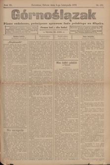 Górnoślązak : pismo codzienne, poświęcone sprawom ludu polskiego na Sląsku.R.3, nr 255 (5 listopada 1904)