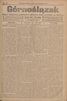Górnoślązak : pismo codzienne, poświęcone sprawom ludu polskiego na Sląsku.R.3, nr 257 (8 listopada 1904)