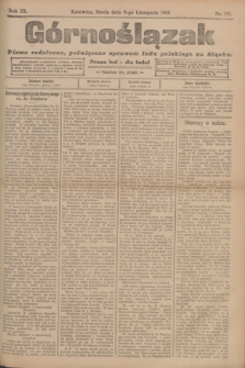 Górnoślązak : pismo codzienne, poświęcone sprawom ludu polskiego na Sląsku.R.3, nr 258 (9 listopada 1904)
