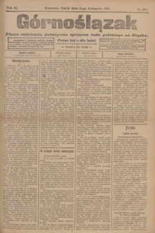 Górnoślązak : pismo codzienne, poświęcone sprawom ludu polskiego na Sląsku.R.3, nr 260 (11 listopada 1904)