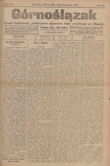 Górnoślązak : pismo codzienne, poświęcone sprawom ludu polskiego na Sląsku.R.3, nr 261 (12 listopada 1904)