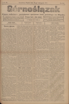 Górnoślązak : pismo codzienne, poświęcone sprawom ludu polskiego na Sląsku.R.3, nr 265 (18 listopada 1904)