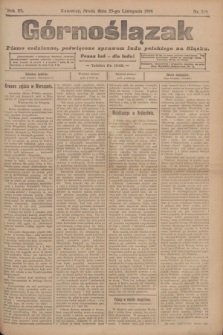 Górnoślązak : pismo codzienne, poświęcone sprawom ludu polskiego na Sląsku.R.3, nr 269 (23 listopada 1904)