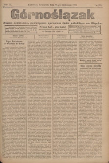 Górnoślązak : pismo codzienne, poświęcone sprawom ludu polskiego na Sląsku.R.3, nr 270 (24 listopada 1904)