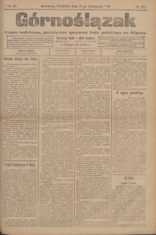 Górnoślązak : pismo codzienne, poświęcone sprawom ludu polskiego na Śląsku.R.3, nr 273 (27 listopada 1904) + dod.