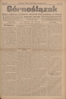 Górnoślązak : pismo codzienne, poświęcone sprawom ludu polskiego na Śląsku.R.3, nr 274 (29 listopada 1904)