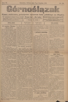 Górnoślązak : pismo codzienne, poświęcone sprawom ludu polskiego na Śląsku.R.3, nr 278 (3 grudnia 1904)