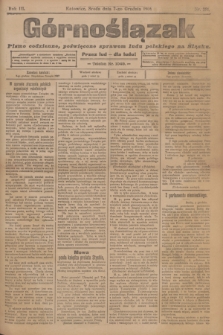 Górnoślązak : pismo codzienne, poświęcone sprawom ludu polskiego na Śląsku.R.3, nr 281 (7 grudnia 1904)