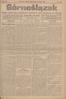 Górnoślązak : pismo codzienne, poświęcone sprawom ludu polskiego na Śląsku.R.3, nr 288 (16 grudnia 1904)