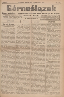 Górnoślązak : pismo codzienne, poświęcone sprawom ludu polskiego na Śląsku.R.3, nr 289 (17 grudnia 1904) + dod.