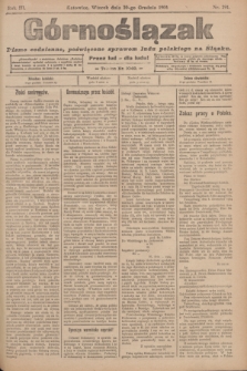 Górnoślązak : pismo codzienne, poświęcone sprawom ludu polskiego na Śląsku.R.3, nr 291 (20 grudnia 1904)