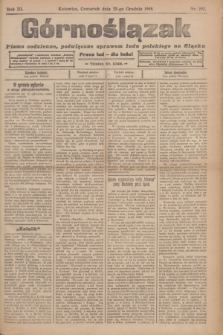 Górnoślązak : pismo codzienne, poświęcone sprawom ludu polskiego na Śląsku.R.3, nr 293 (22 grudnia 1904) + dod.