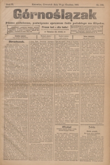 Górnoślązak : pismo codzienne, poświęcone sprawom ludu polskiego na Śląsku.R.3, nr 298 (29 grudnia 1904)