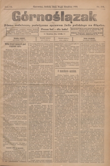 Górnoślązak : pismo codzienne, poświęcone sprawom ludu polskiego na Śląsku.R.3, nr 300 (31 grudnia 1904)