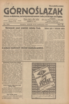 Górnoślązak : pismo codzienne, poświęcone sprawom ludu polskiego na Śląsku.R.26, nr 244 (23 października 1927) + dod.