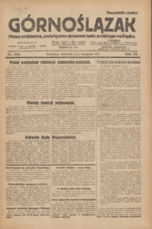 Górnoślązak : pismo codzienne, poświęcone sprawom ludu polskiego na Śląsku.R.26, nr 255 (6 listopada 1927) + dod.