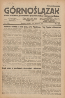 Górnoślązak : pismo codzienne, poświęcone sprawom ludu polskiego na Śląsku.R.26, nr 256 (8 listopada 1927) + dod.