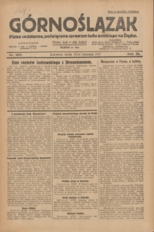 Górnoślązak : pismo codzienne, poświęcone sprawom ludu polskiego na Śląsku.R.26, nr 269 (23 listopada 1927) + dod.