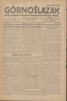 Górnoślązak : pismo codzienne, poświęcone sprawom ludu polskiego na Śląsku.R.26, nr 283 (10 grudnia 1927) + dod.