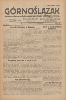 Górnoślązak : pismo codzienne, poświęcone sprawom ludu polskiego na Śląsku.R.26, nr 284 (11 grudnia 1927) + dod.