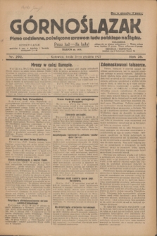 Górnoślązak : pismo codzienne, poświęcone sprawom ludu polskiego na Śląsku.R.26, nr 292 (21 grudnia 1927) + dod.