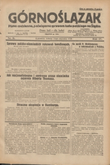 Górnoślązak : pismo codzienne, poświęcone sprawom ludu polskiego na Śląsku.R.27, nr 11 (14 stycznia 1928) + dod.