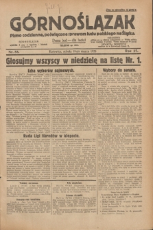 Górnoślązak : pismo codzienne, poświęcone sprawom ludu polskiego na Śląsku.R.27, nr 58 (10 marca 1928) + dod.
