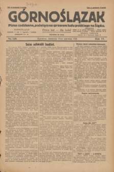 Górnoślązak : pismo codzienne, poświęcone sprawom ludu polskiego na Śląsku.R.27, nr 138 (17 czerwca 1928) + dod.