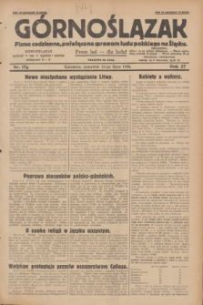 Górnoślązak : Pismo codzienne, poświęcone sprawom ludu polskiego na Śląsku.R.27, nr 170 (26 lipca 1928) + dod.