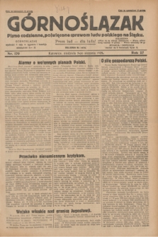 Górnoślązak : pismo codzienne, poświęcone sprawom ludu polskiego na Śląsku.R.27, nr 179 (5 sierpnia 1928) + dod.
