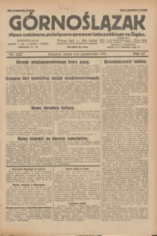 Górnoślązak : pismo codzienne, poświęcone sprawom ludu polskiego na Śląsku.R.27, nr 232 (6 października 1928) + dod.