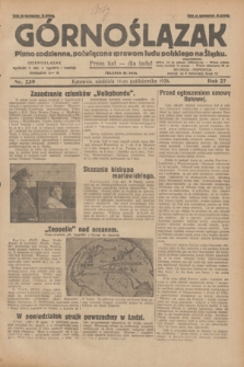Górnoślązak : pismo codzienne, poświęcone sprawom ludu polskiego na Śląsku.R.27, nr 239 (14 października 1928) + dod.
