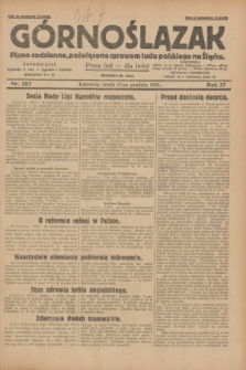Górnoślązak : pismo codzienne, poświęcone sprawom ludu polskiego na Śląsku.R.27, nr 287 (12 grudnia 1928) + dod.