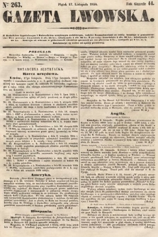 Gazeta Lwowska. 1854, nr 263