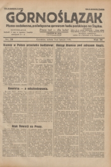 Górnoślązak : pismo codzienne, poświęcone sprawom ludu polskiego na Śląsku.R.28, nr 28 (2 lutego 1929) + dod.